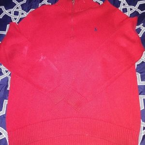 Polo quarter zip sweater